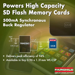 Регулятор питания Fairchild Semiconductor для работы с SD Flash большой емкости